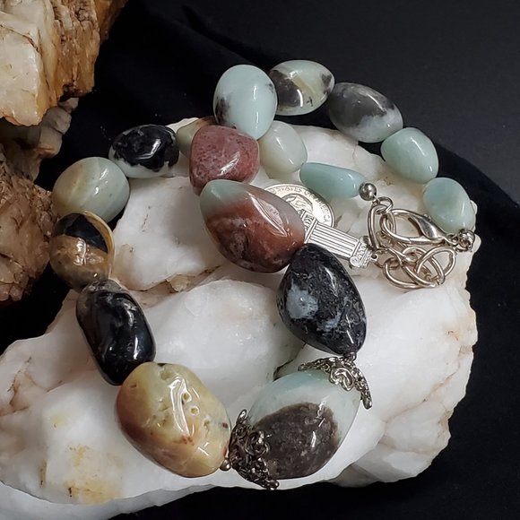 Ivana Ruzzo Jewelry - Natural Stones Amazonite Necklace Gift For Woman